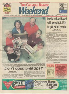 The Oakville Beaver cover from July 12, 1998