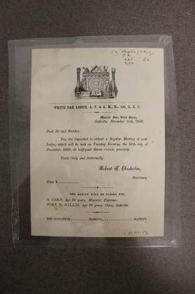 Document, Invitation