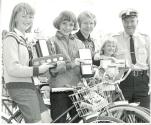 Safety Officer Constable Alf Hooks poses with award winners