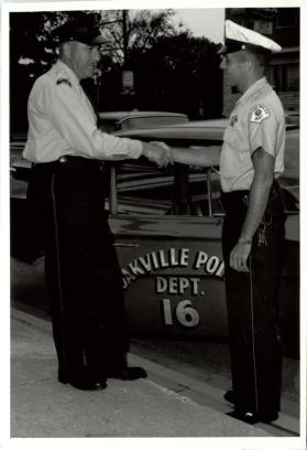 (L) Safety Officer Constable Alf Hooks, (R) Chicago Police Officer