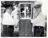 (R) Safety Officer Constable Alf Hooks, (L) Chief of Police Fred Oliver