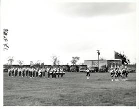 Trafalgar Drum and Bugle Corp. at the Trafalgar Township School Administration Building