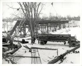 Demolition of Radial Bridge