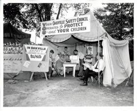 Oakville Safety Council booth - Fair grounds