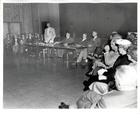 Twinning Ceremony Mayor of Dorval Speaking