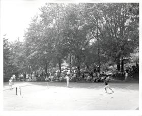 Tennis match at Oakville Club