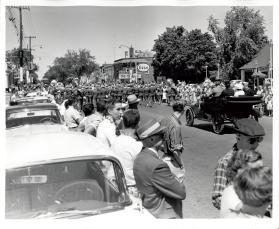 Dominion Day Parade Looking East on Colborne Street towards the Gregory Theater