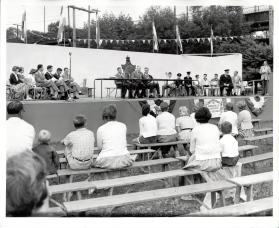 Installation of Children's Town Council at Busby Park