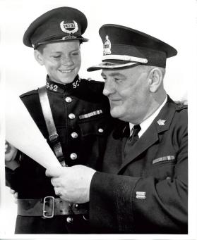 Two Police Chiefs at Installation of Children's Town Council