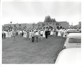 Turning of Sod for the Lion's Club Swimming Pool at Trafalgar Park