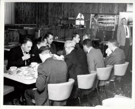 Ten Men at a Restaurant