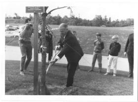 Tree Planting Ceremony for Canada's Centennial
