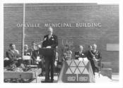 Ceremony at Oakville Municipal Building