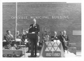 Ceremony at Oakville Municipal Building