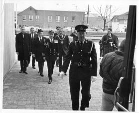 Arrival of the Vice-Regal Party arriving at the Centennial Building (Central Library and Art Gallery)