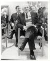 Hon. Earl Rowe sitting at the Opening Ceremonies for the Oakville Centennial Building (Central Library & Art Gallery)