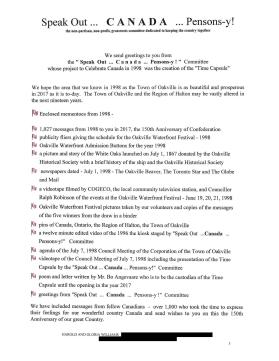 Time Capsule list of items