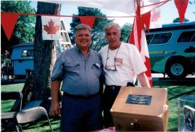 Speak Out!... Canada... Pensons-y! Member at Coronation Park during the Oakville Waterfront Festival in 1998