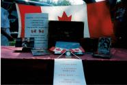 Part of the "Speak Out!... Canada... Pensons-y!" Display at Coronation Park during the Oakville Waterfront Festival in 1998