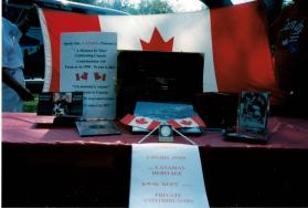 Part of the "Speak Out!... Canada... Pensons-y!" Display at Coronation Park during the Oakville Waterfront Festival in 1998