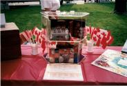 Speak Out!... Canada... Pensons-y! Display table at Coronation Park during the Oakville Waterfront Festival in 1998