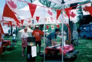 Speak Out!... Canada... Pensons-y! Members at Coronation Park during the Oakville Waterfront Festival in 1998
