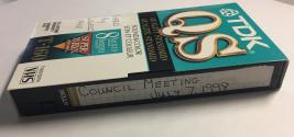 VHS Tape of the Town of Oakville Council Meeting from July 7, 1998