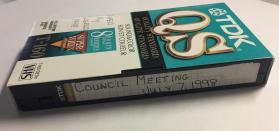 VHS Tape of the Town of Oakville Council Meeting from July 7, 1998