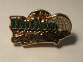 Small metal Halton Region lapel pin