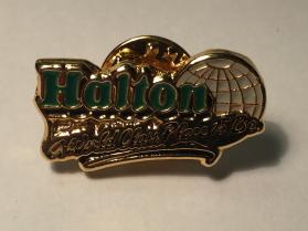 Small metal Halton Region lapel pin